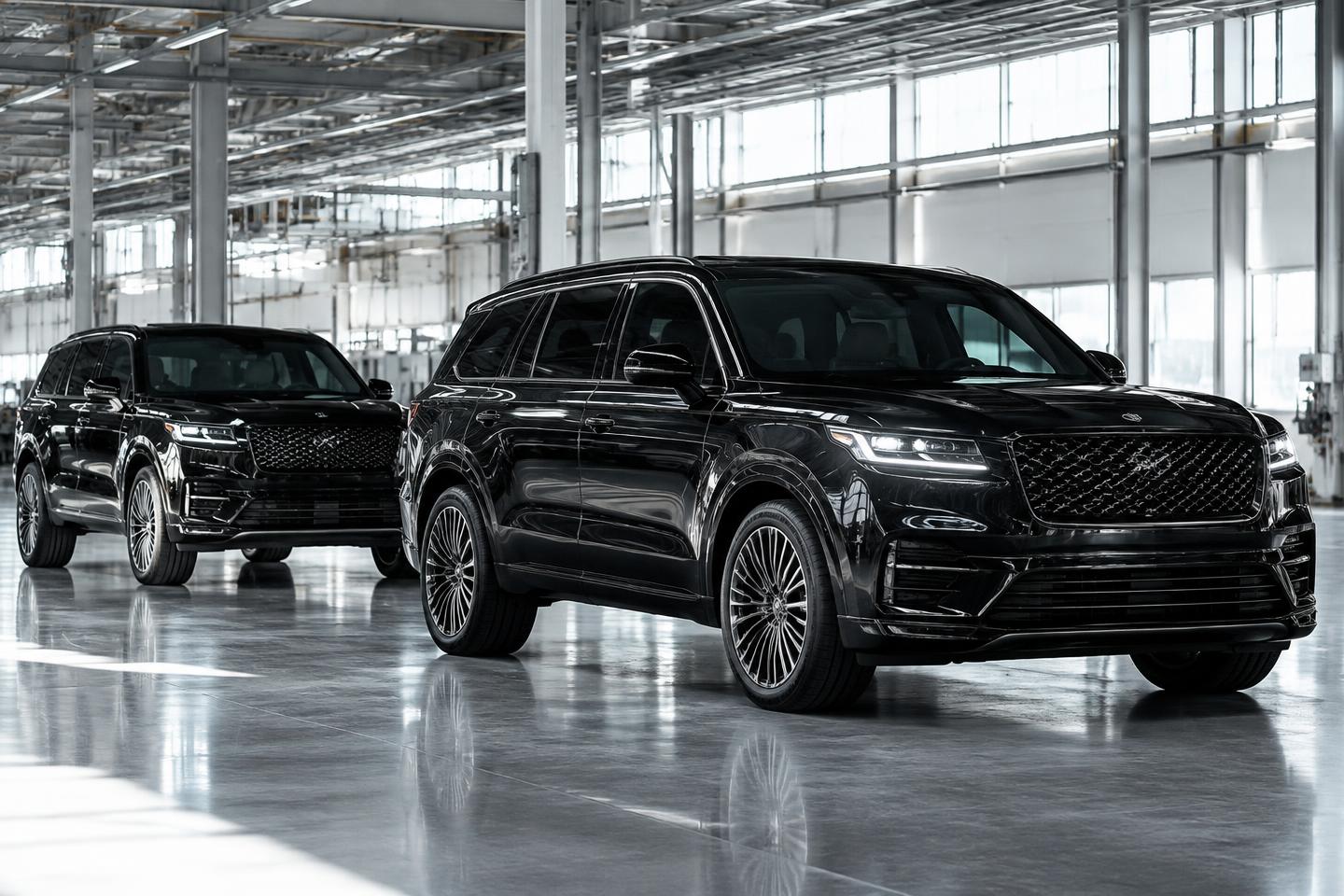 Conceptual automotive & protective mobility industry imagery — not a KADULI facility
